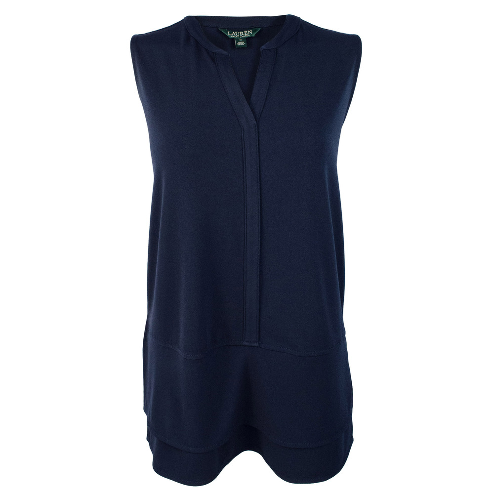 NWT Lauren Ralph Lauren Women's Sleeveless Layered Top-I-L $79.5